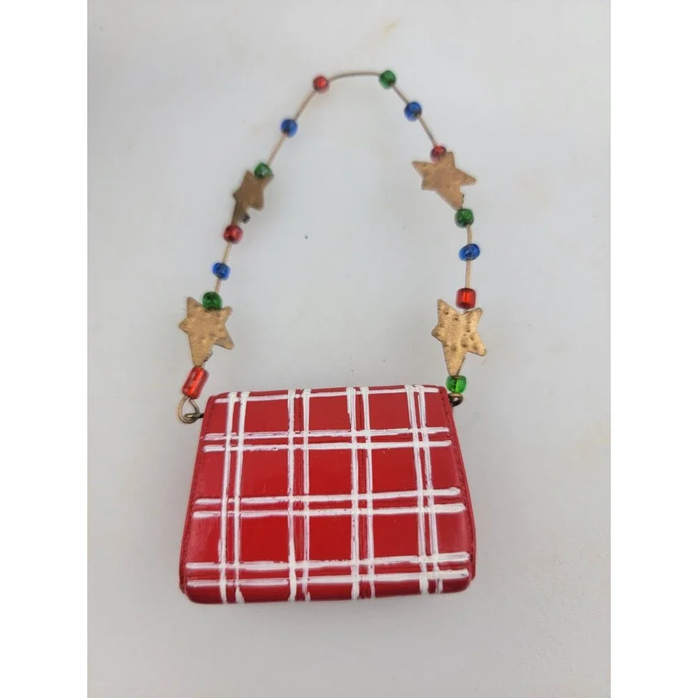 Lollysticks by Kym Bowles - Red Handbag with Stars Ornament